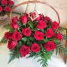 Корзина из красных роз Корзина из красных роз
